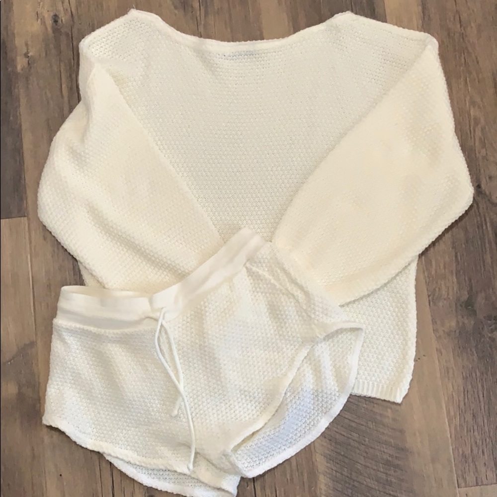Sweater Shorts Matching Set